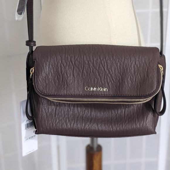 Calvin Klein brown cross body bag New - Picture 3 of 5